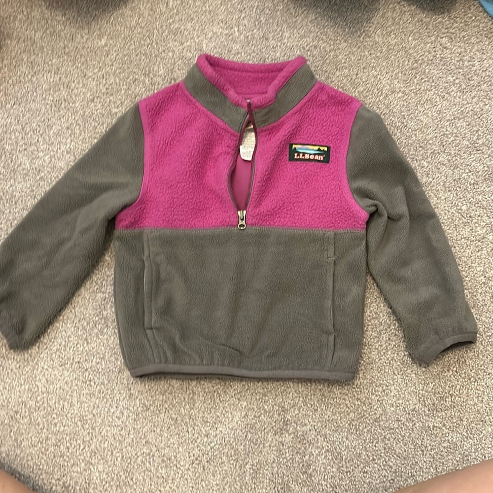 Toddler Kids L. L. Bean half zip fleece